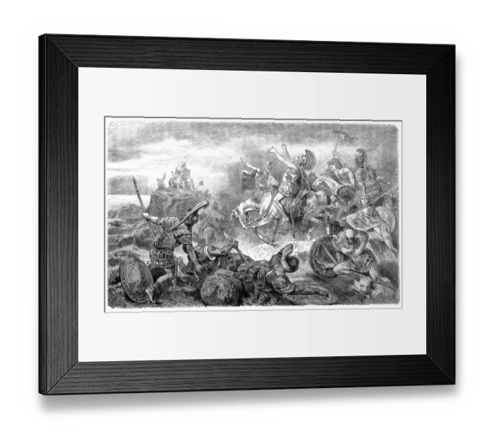 Framed Print : Xenophon, retreating in Persia, reaches the Black Sea Framed Print : Xenophon, retreating in Persia, reaches the Black Sea