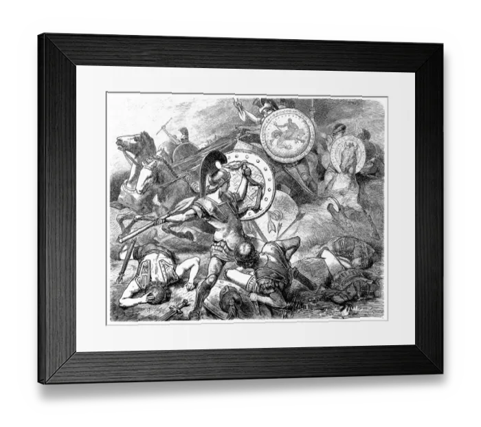 Framed Print : Epaminondas rescues the life of Pelopidas