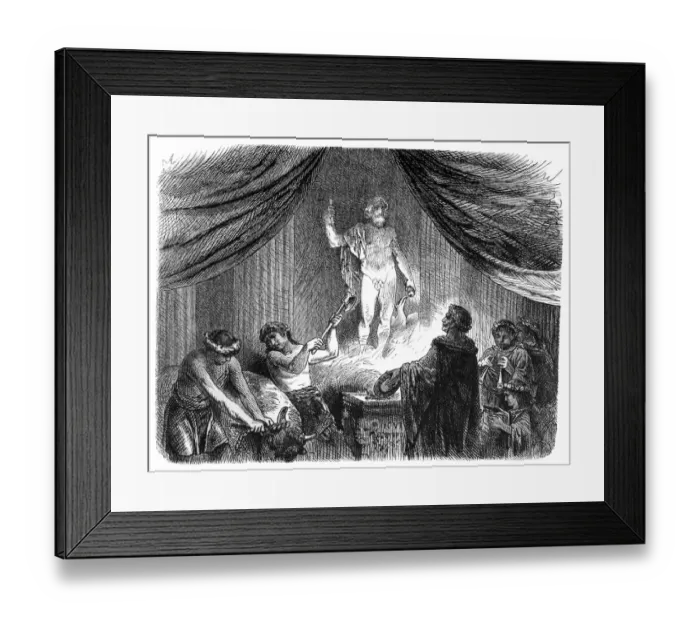 Framed Print : Romans Sacrifice Ox to Jupiter Framed Print : Romans Sacrifice Ox to Jupiter