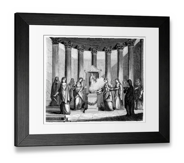Framed Print : Vestal Virgins, priestesses in ancient Rome Framed Print : Vestal Virgins, priestesses in ancient Rome