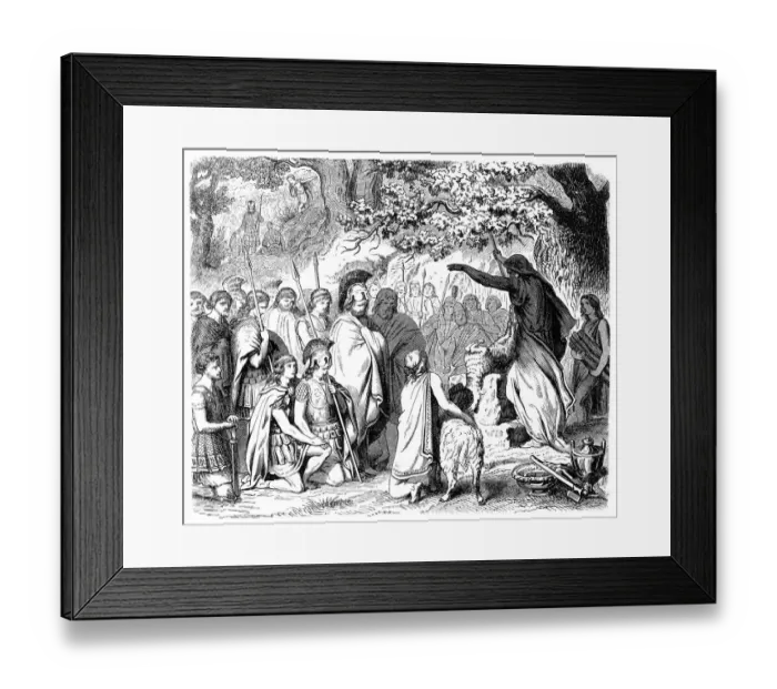 Framed Print : Leonidas and his companions ready for the death (480 BC) Framed Print : Leonidas and his companions ready for the death (480 BC)