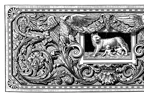 Ornament with Romulus, Remus, and the Capotoline Wolf
