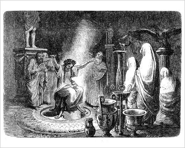 The Pythia foretells the Oracle of Delphi
