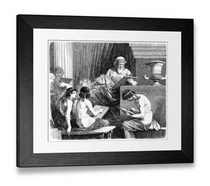 Framed Print : Solon Dictating His Laws Framed Print : Solon Dictating His Laws