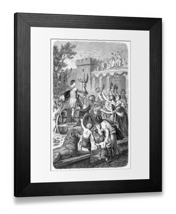 Framed Print : Reception of an Olympian winner in his hometown Framed Print : Reception of an Olympian winner in his hometown