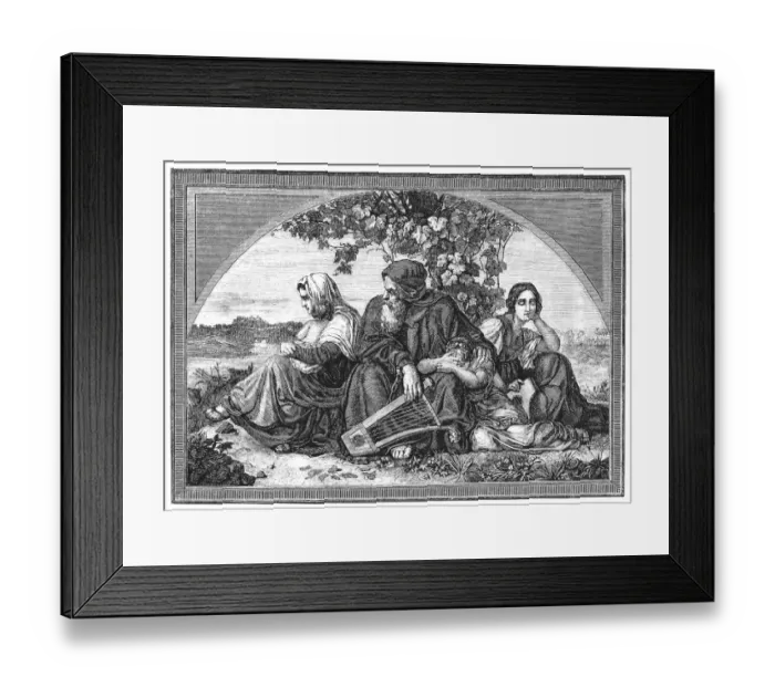 Framed Print : Israelites in Babylonian captivity Framed Print : Israelites in Babylonian captivity