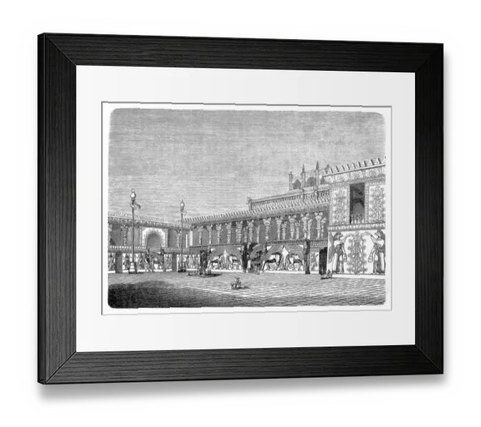Framed Print : Royal palace of Dur-Sharrukin (Assyria, Iraq)