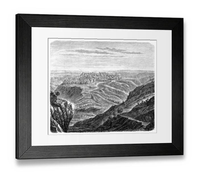 Framed Print : Jerusalem in the time of David and Solomon Framed Print : Jerusalem in the time of David and Solomon