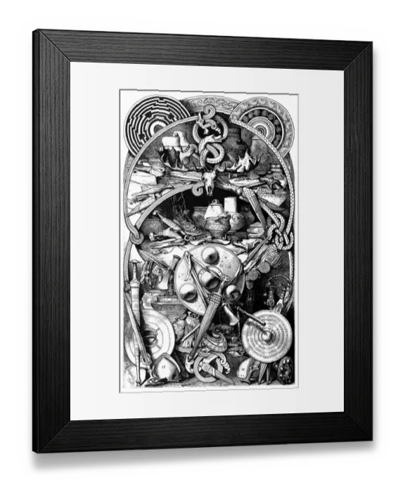 Framed Print : Symbols of the Norse culture of the Stone Age and Bronze Age Framed Print : Symbols of the Norse culture of the Stone Age and Bronze Age