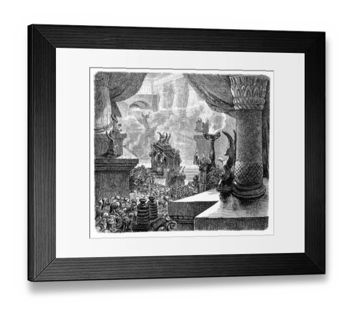 Framed Print : The Inauguration of the Solomonic Temple Framed Print : The Inauguration of the Solomonic Temple