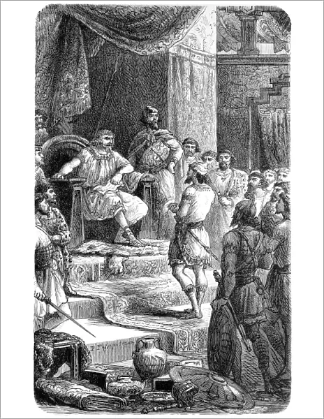 David receives envoys of King Hiram of Tyre (1 Chronicles 14)