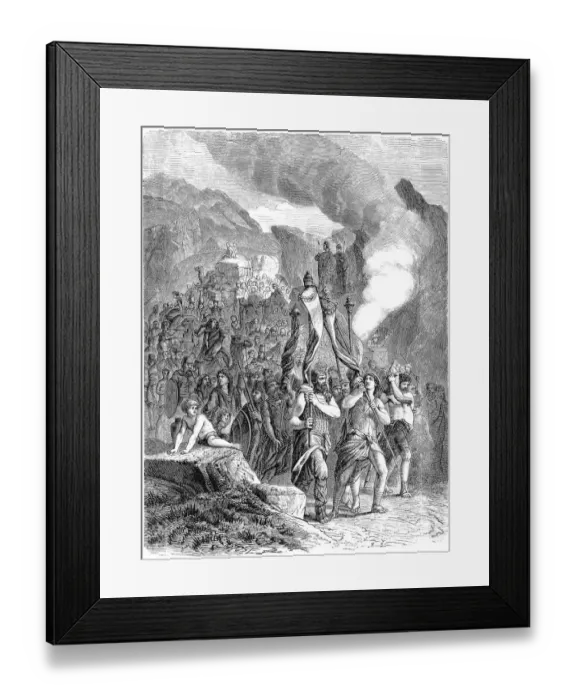 Framed Print : Joshua and the Israelites Enter the Promised Land
