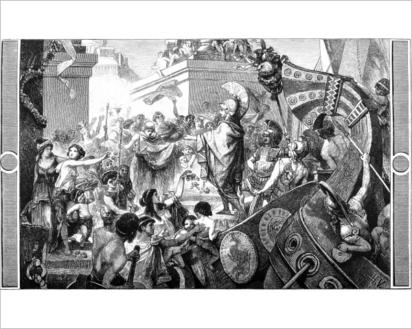Alcibiades return to Athens (408 BC)