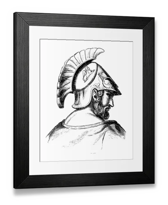 Framed Print : Cimon (c. 510 BC-449 BC), Athenian politician Framed Print : Cimon (c. 510 BC-449 BC), Athenian politician