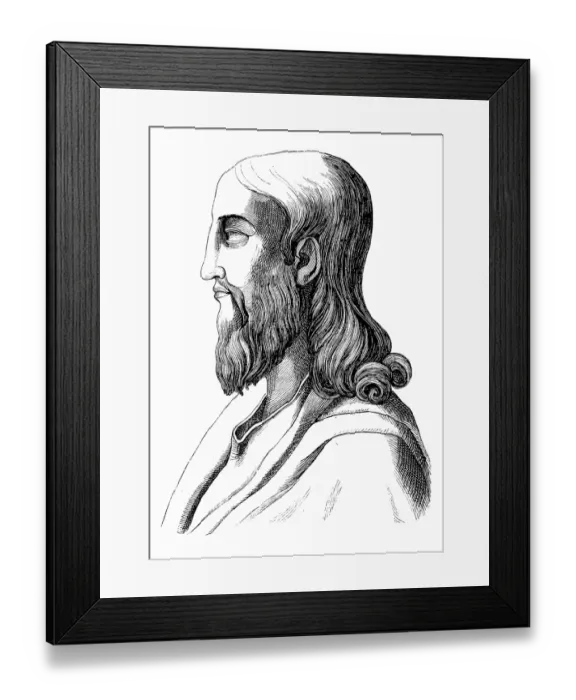 Framed Print : Christ image from the sixth century Framed Print : Christ image from the sixth century