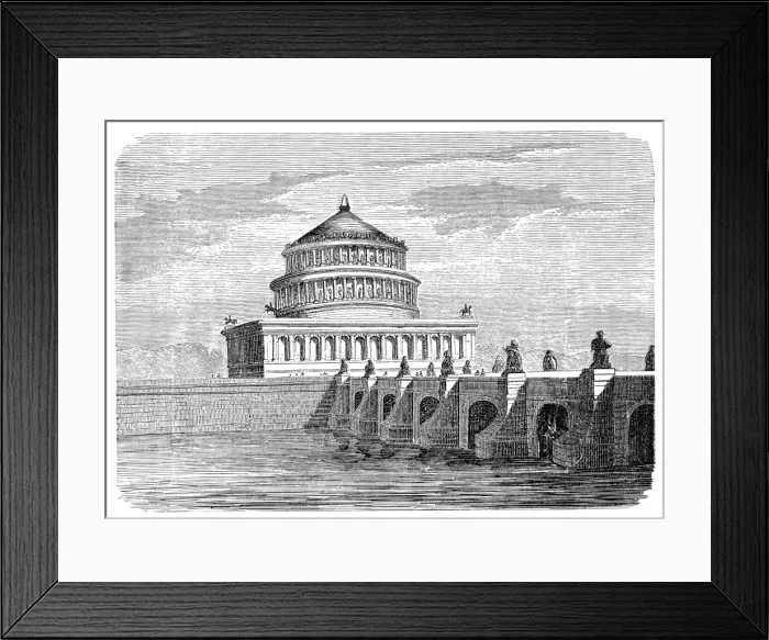 Framed Print : Tomb of Hadrian on Tiber River
