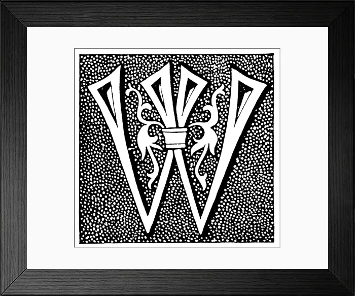 Framed Print : Capital letter W Framed Print : Capital letter W