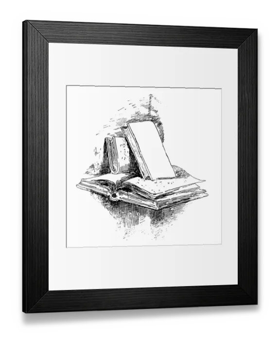 Framed Print : Literature motives Framed Print : Literature motives