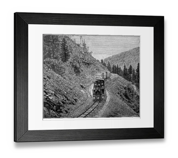 Framed Print : Train on railway Framed Print : Train on railway