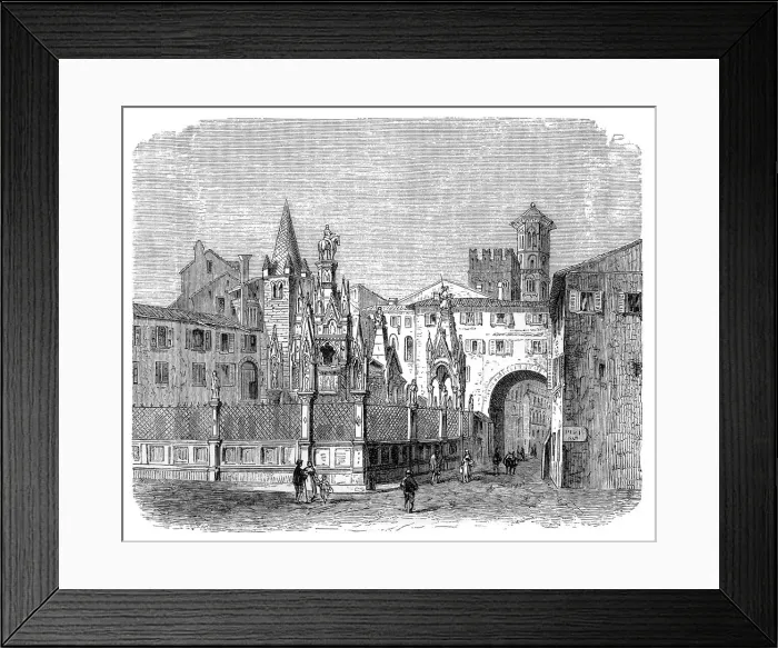 Framed Print : The tombs of the Scaliger in Verona Framed Print : The tombs of the Scaliger in Verona