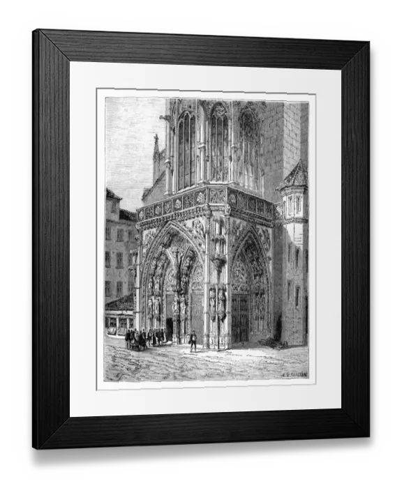 Framed Print : The Frauenkirche ( Church of Our Lady ) in Nuremberg, Germany