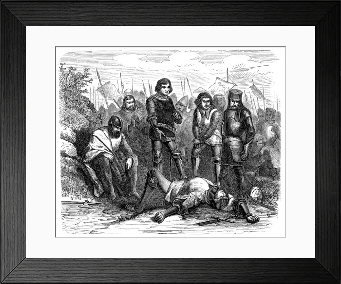 Framed Print : John the Fearless Stabbed