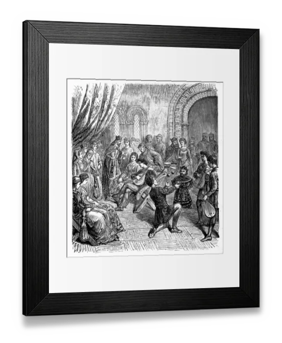 Framed Print : Entertainment for the king Framed Print : Entertainment for the king