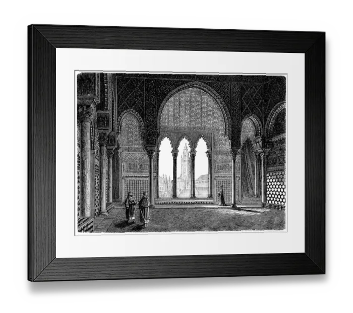 Framed Print : The Ambassador Room of Alcazar in Seville