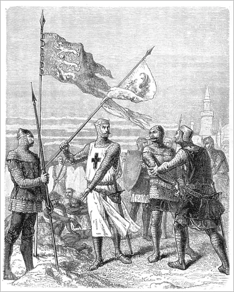King Richard I and crusaders