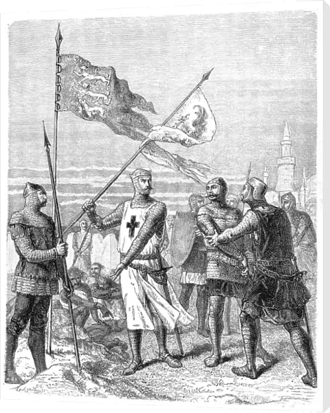 King Richard I and crusaders