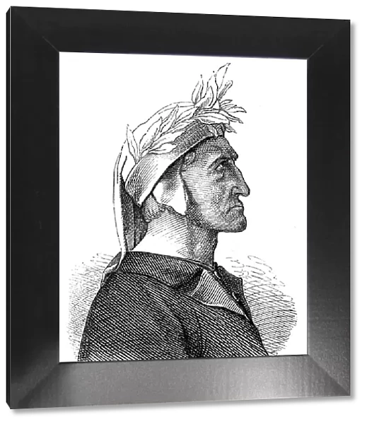 Dante Alighieri profile portrait