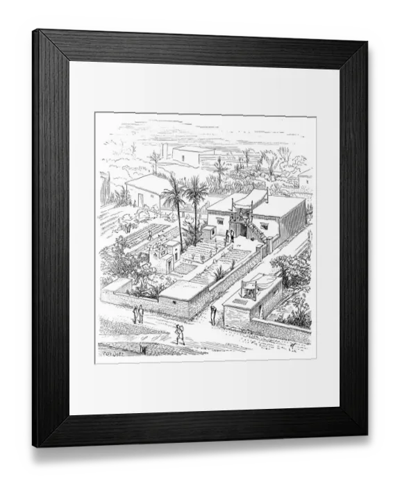 Framed Print : Egyptian farm house Framed Print : Egyptian farm house