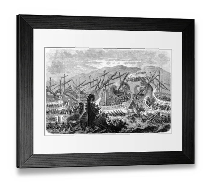 Framed Print : Battle of Salamis (480 BC) Framed Print : Battle of Salamis (480 BC)