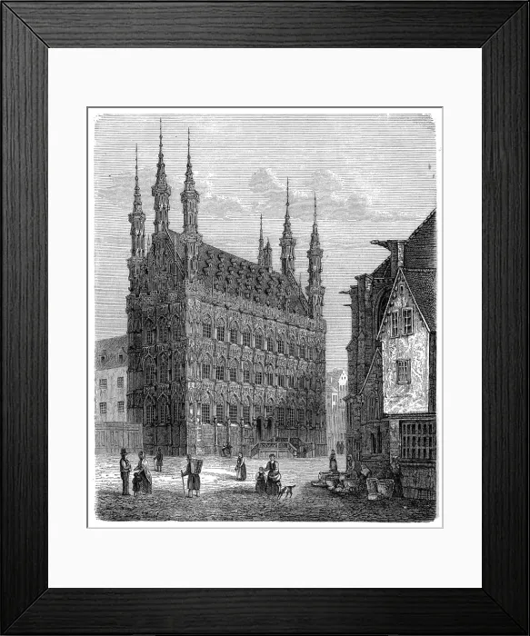 Framed Print : Leuven Town Hall Framed Print : Leuven Town Hall