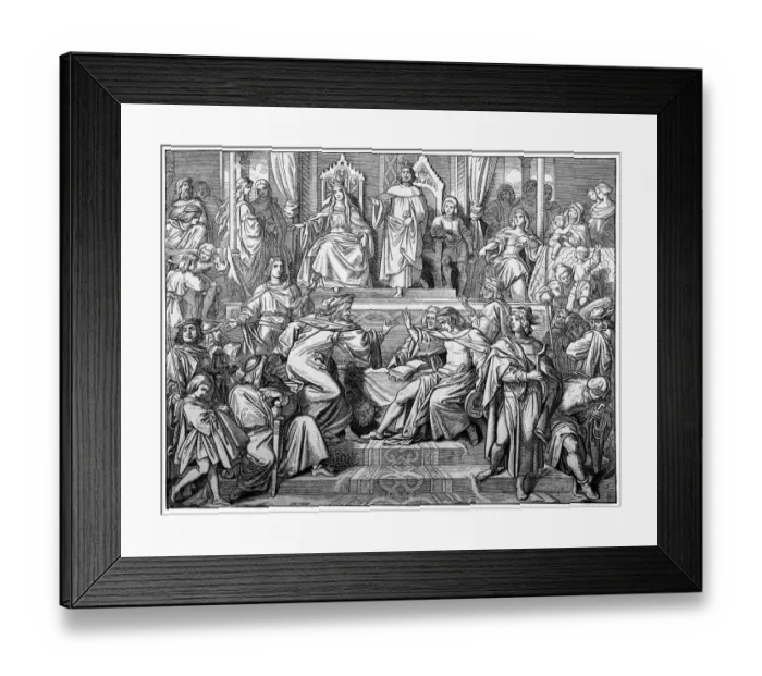 Framed Print : Medieval Singing Contest Wartburg Framed Print : Medieval Singing Contest Wartburg
