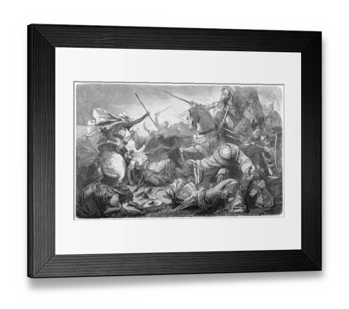 Framed Print : Alfonso of Castile, with the Kings of Aragon and Navarre, defeats the Moors Framed Print : Alfonso of Castile, with the Kings of Aragon and Navarre, defeats the Moors