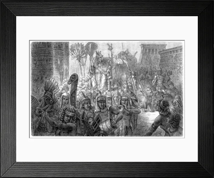 Framed Print : Triumphal procession of the Pharaoh Framed Print : Triumphal procession of the Pharaoh