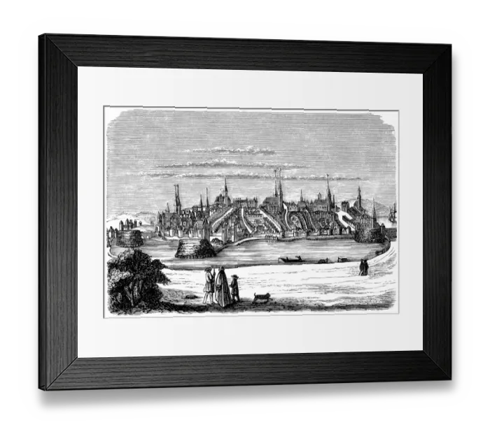 Framed Print : Lubeck. Illustration of a Lubeck Framed Print : Lubeck. Illustration of a Lubeck