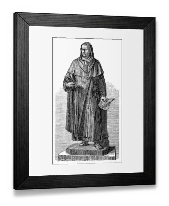 Framed Print : Medieval Priest, Theologian & Alchemist - 13th century Framed Print : Medieval Priest, Theologian & Alchemist - 13th century