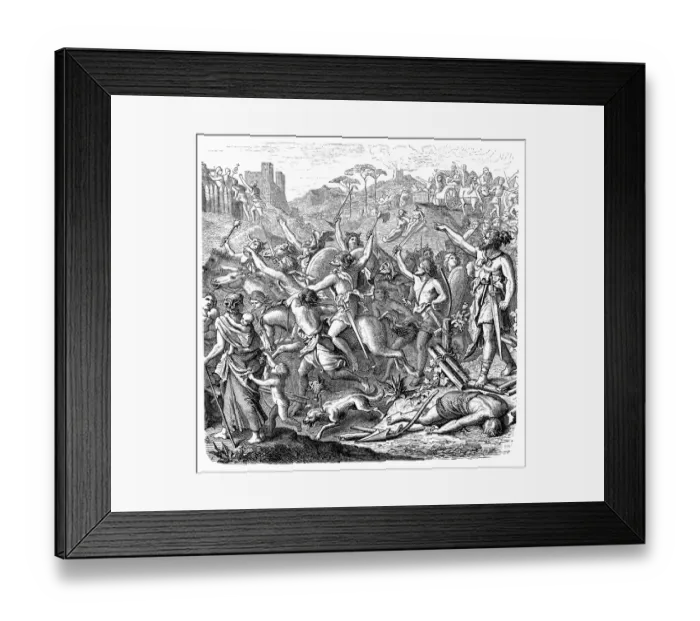 Framed Print : Genserics Vandals in Italy