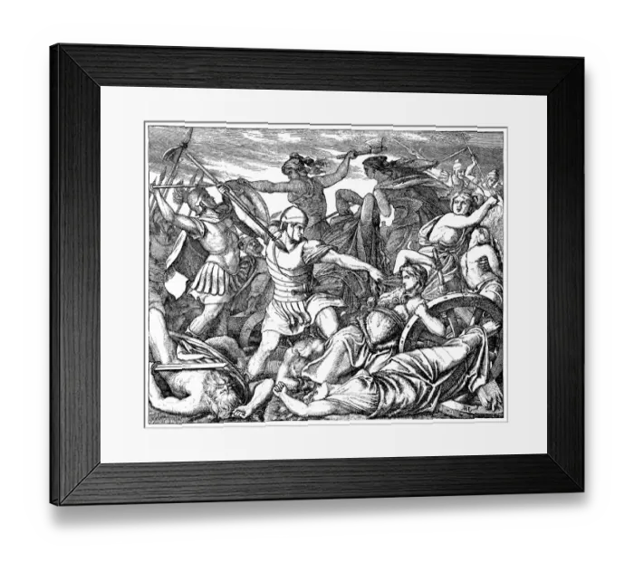 Framed Print : Defeat of the Cimbri at Vercellae 101 B. C Framed Print : Defeat of the Cimbri at Vercellae 101 B. C
