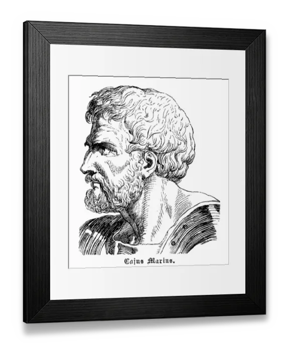 Framed Print : Caius Marius, 157-86 B. C Framed Print : Caius Marius, 157-86 B. C