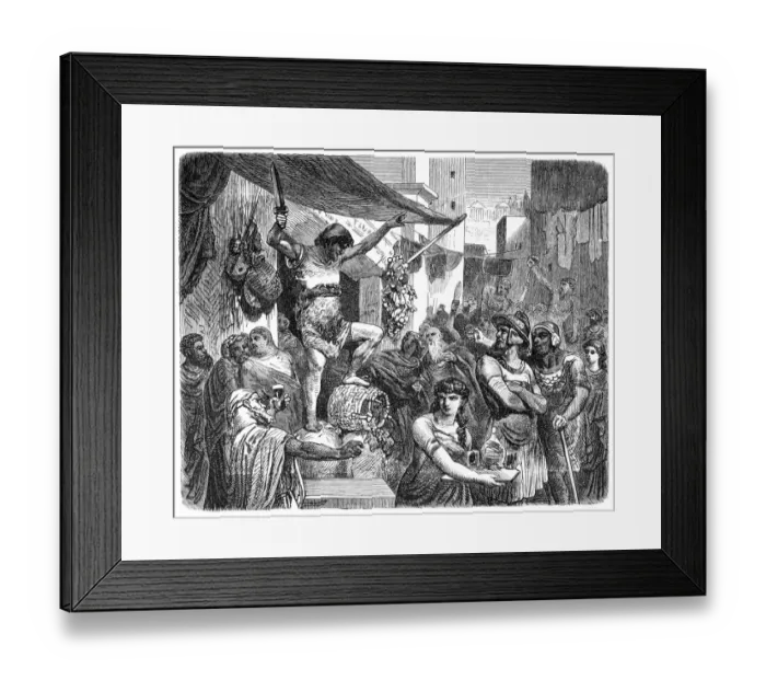 Framed Print : Scene in the streets of Ancient Rome Framed Print : Scene in the streets of Ancient Rome