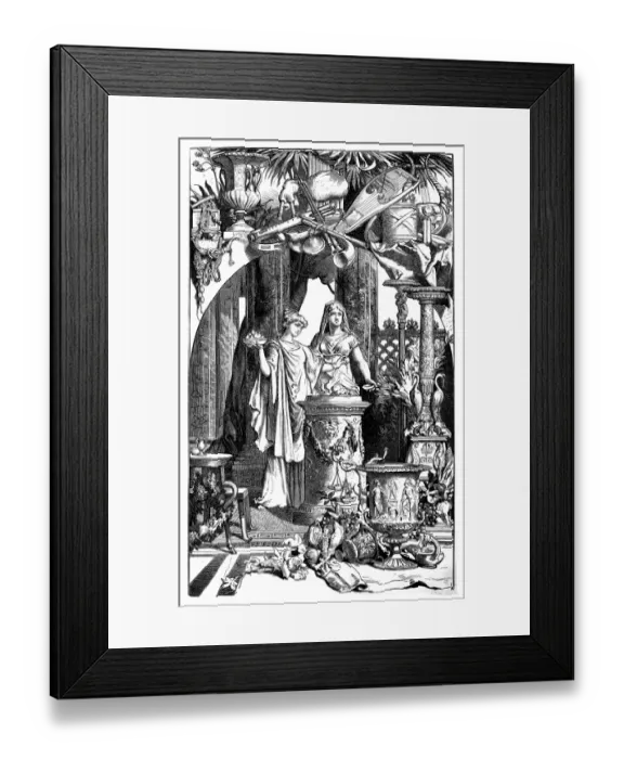 Framed Print : Roman Ladys on terrace Framed Print : Roman Ladys on terrace
