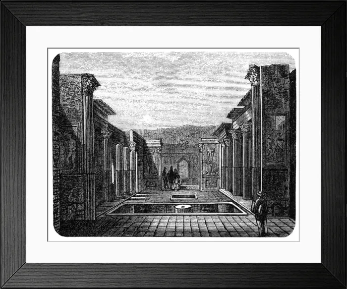 Framed Print : Pompeii. Illustration of Pompeii Framed Print : Pompeii. Illustration of Pompeii