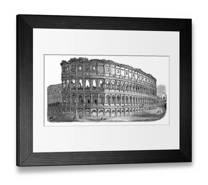 Framed Print : Roman Colosseum Framed Print : Roman Colosseum
