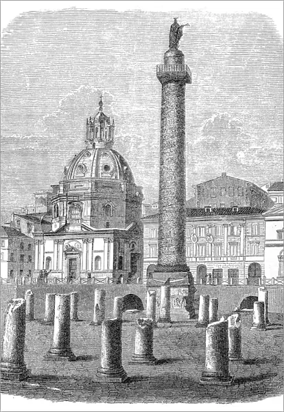 Trajans Column in Rome, Italy