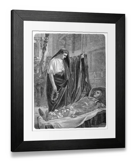 Framed Print : Augustus at the tomb of Alexander Framed Print : Augustus at the tomb of Alexander
