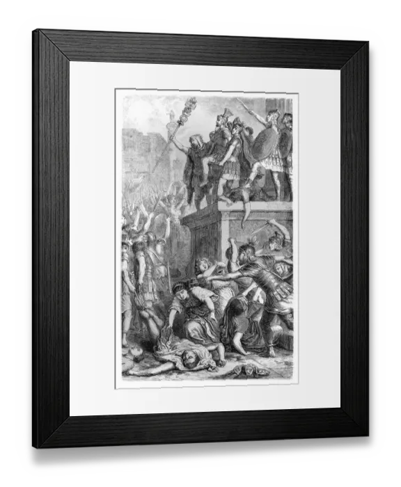 Framed Print : Praetorian Guard Proclaiming a Roman Emperor Framed Print : Praetorian Guard Proclaiming a Roman Emperor