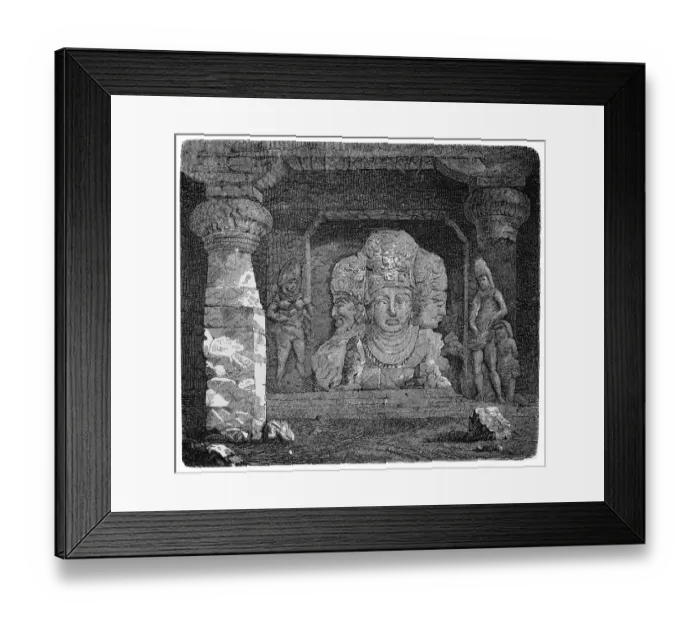 Framed Print : Trimurti - Shiva, Vishnu, Brahma : Hindu Gods Framed Print : Trimurti - Shiva, Vishnu, Brahma : Hindu Gods